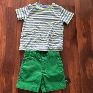 3T Polo Ralph Lauren T-shirt and shorts